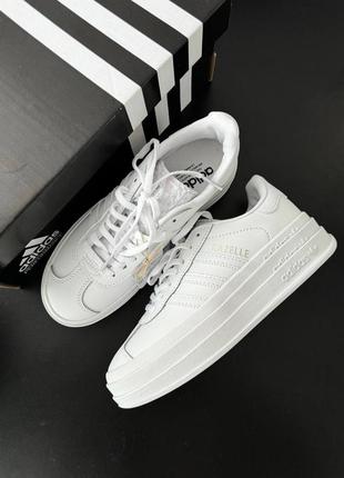 Женские кроссовки adidas gazelle bold platform люкс качество