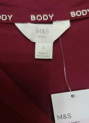 🆕 m&s ночная рубашка body soft™ с кружевной отделкой /9340/8 фото