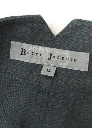 Брюки широкие льняные, betty jackson. 100% лен.5 фото