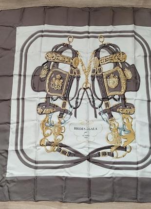 Hermes brides de gala шелковый платок платок платок в пастельных тонах