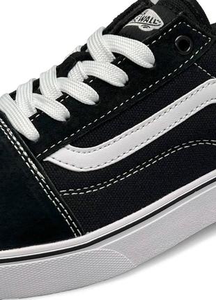 Женские кеды vans old skool black white9 фото