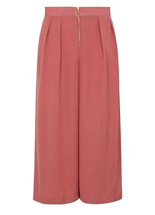 Мегаклассные брюки кюлоты на молнии батал george