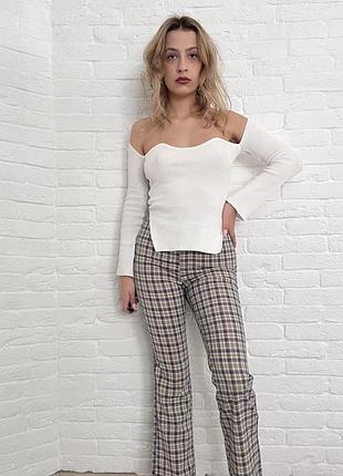 Брюки в клетку shein