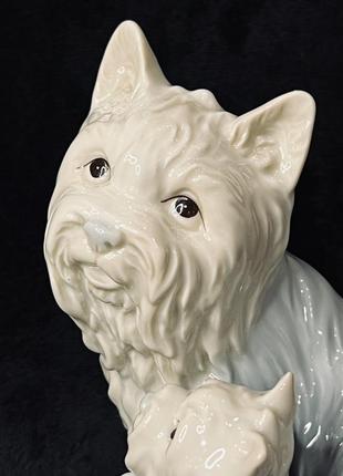 Фарфоровая статуэтка собака йоркширский терьер john jenkins япония