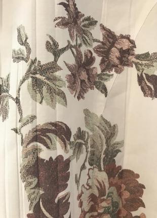 Блузка нарядная,гофре,плиссе,с цветами ,батал7 фото