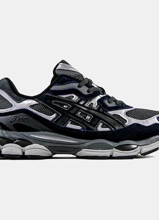 Asics gel nyc graphite черные8 фото