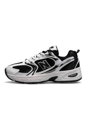 Женские кроссовки new balance 530 black white