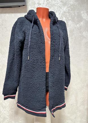 Флисовая куртка tommy hilfiger sherpa с капюшоном8 фото