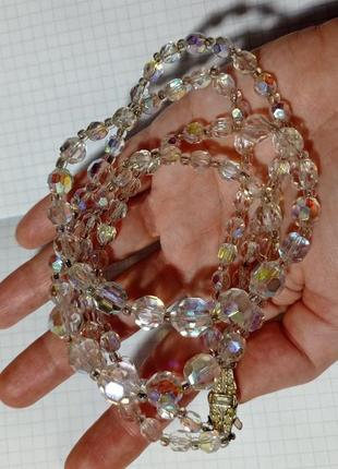 Ожерелье, аврора бореалис, винтаж, клеймо, Англия.9 фото