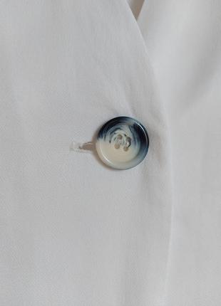 Белая блуза, блузка zara зара крупные красивые пуговицы, р. s4 фото
