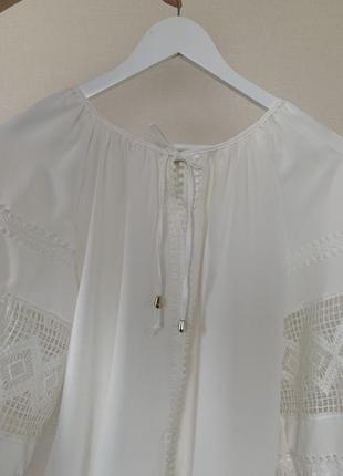 Вышиванка (блуза) белым по белому7 фото