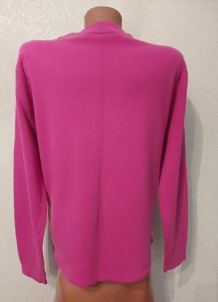 Розовый свитер, водолазка с узором,2 фото