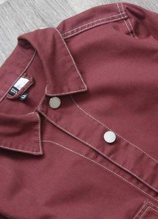 Джинсовая куртка джинсовый пиджак укороченный в рабочем стиле от h&amp;m оригинал3 фото