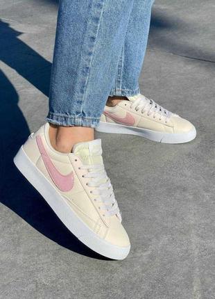 Nike blazer low glitter pink/nike4 фото