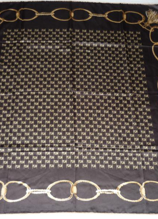 Турецкий платок palmiye монограмм вручную скрученный и подшитый край роуль1 фото