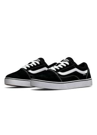 Женские кеды vans old skool black white6 фото