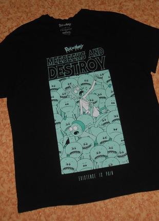 Футболка rick and morty/meeseeks and destroy/рик и морти/мисикс и разрушение1 фото