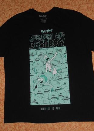 Футболка rick and morty/meeseeks and destroy/рик и морти/мисикс и разрушение3 фото