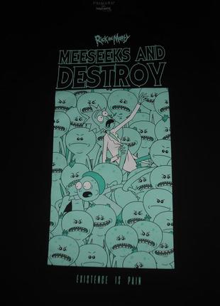 Футболка rick and morty/meeseeks and destroy/рик и морти/мисикс и разрушение2 фото