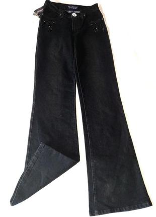 Широкие джинсы тренд винтаж высокая талия1 фото