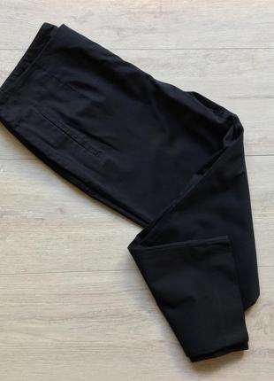 Классические укорочённые чёрные брюки mark & spencer