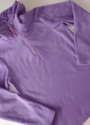 Флісова кофта фліс колір лаванда розмір 9-10 років