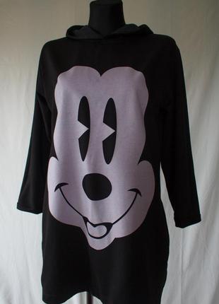Подовжений худі сукня міккі маус mickey mouse  удлененный худи платье кофта свитер
