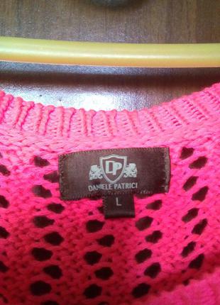 Вязанный неоновый свитер от kari2 фото
