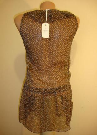 Стильная блуза-туника c жабо и карманами  42-44-46 р тунис6 фото