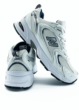 Кросівки new balance 530  white/silver білі жіночі / чоловічі