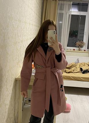Рожеве пальто 🩷1 фото