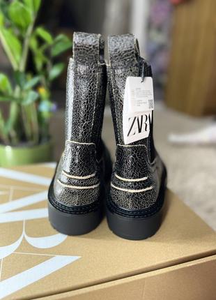 Челси zara 39 кожа, 25,3 см. ботинки zara5 фото