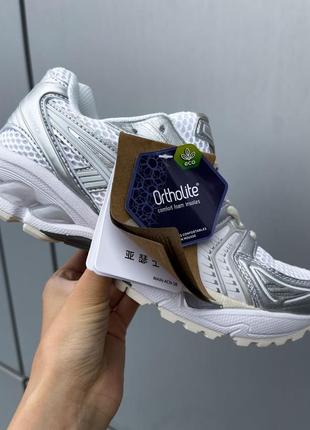 Кроссовки asics gel-kayano 14 jjjound silver white5 фото