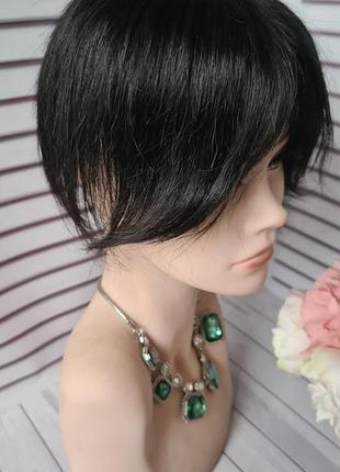 Челка шторка накладка топпер 100% натуральный волос.