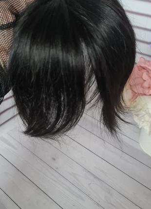 Челка шторка накладка топпер 100% натуральный волос.
