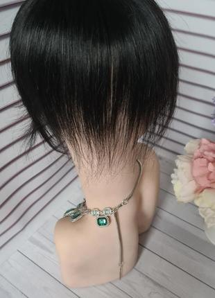 Челка шторка накладка топпер 100% натуральный волос.