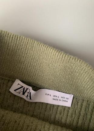 Фисташкового цвета юбка zara р.m/l5 фото