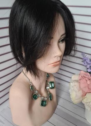 Челка шторка накладка макушка 100% натуральный волос.