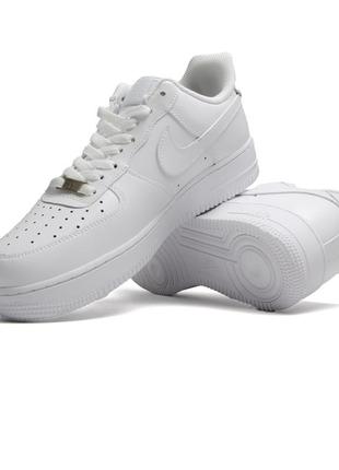 Nike air force 1 white premium1 фото