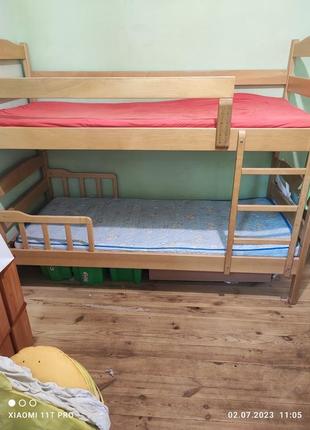 Кровать двухэтажная, двухъярусная детская1 фото