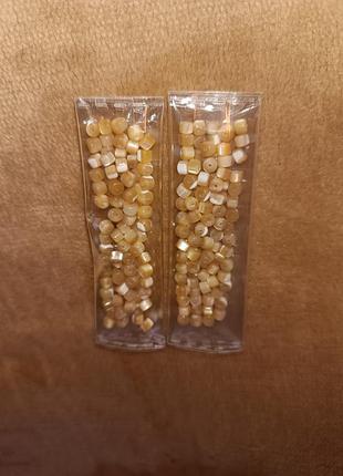 Натуральный жемчуг 3*4 мм набор 100 шт бусины6 фото