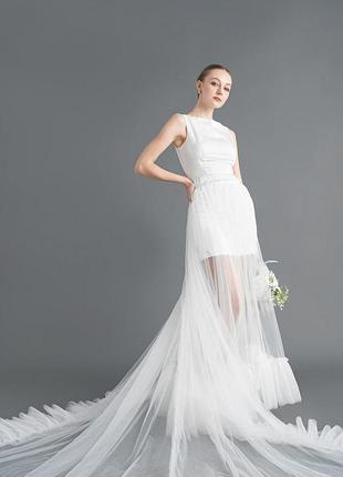 Невороятно красивая юбка шлейф с рюшами