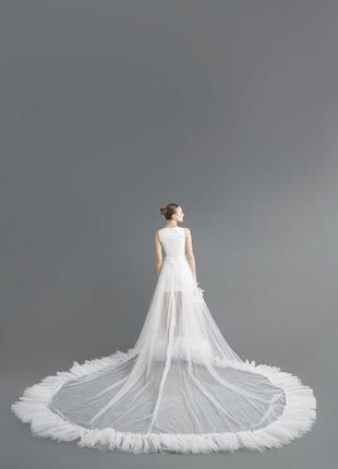 Невороятно красивая юбка шлейф с рюшами