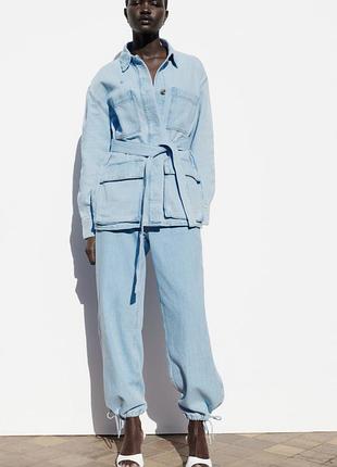 Джинсовый пиджак zara