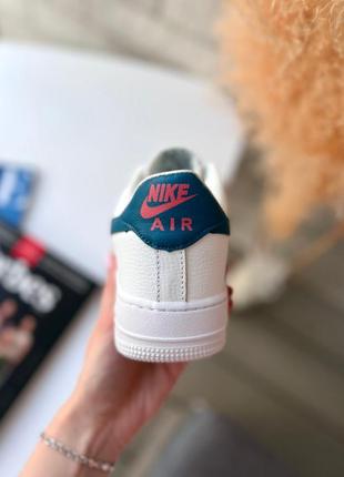 Nike air force 1 blue swoosh2 фото