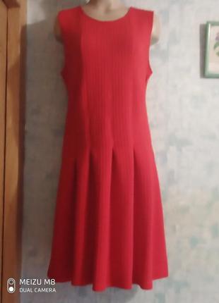 Літня стрейчева сукня зі спідницею в складку h&m р 46