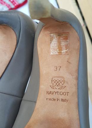 Аккуратные туфельки полностью натуральная мягкая кожа navyboot италия5 фото