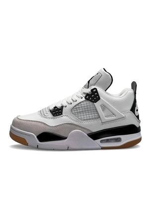 Жіночі шкіряні кросівки на весну в стилі nike air jordan 4 🆕 найк джордан