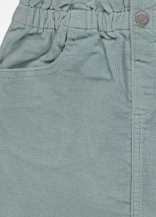 Стильна вельветова спідниця для дівчинки юбка george (джордж) англія4 фото