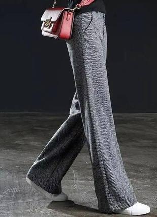 Жіночі теплі штани кашемір брюки мод 8.43/мр/и020 (42-44 46-48 50-52 великі розміри батал)7 фото